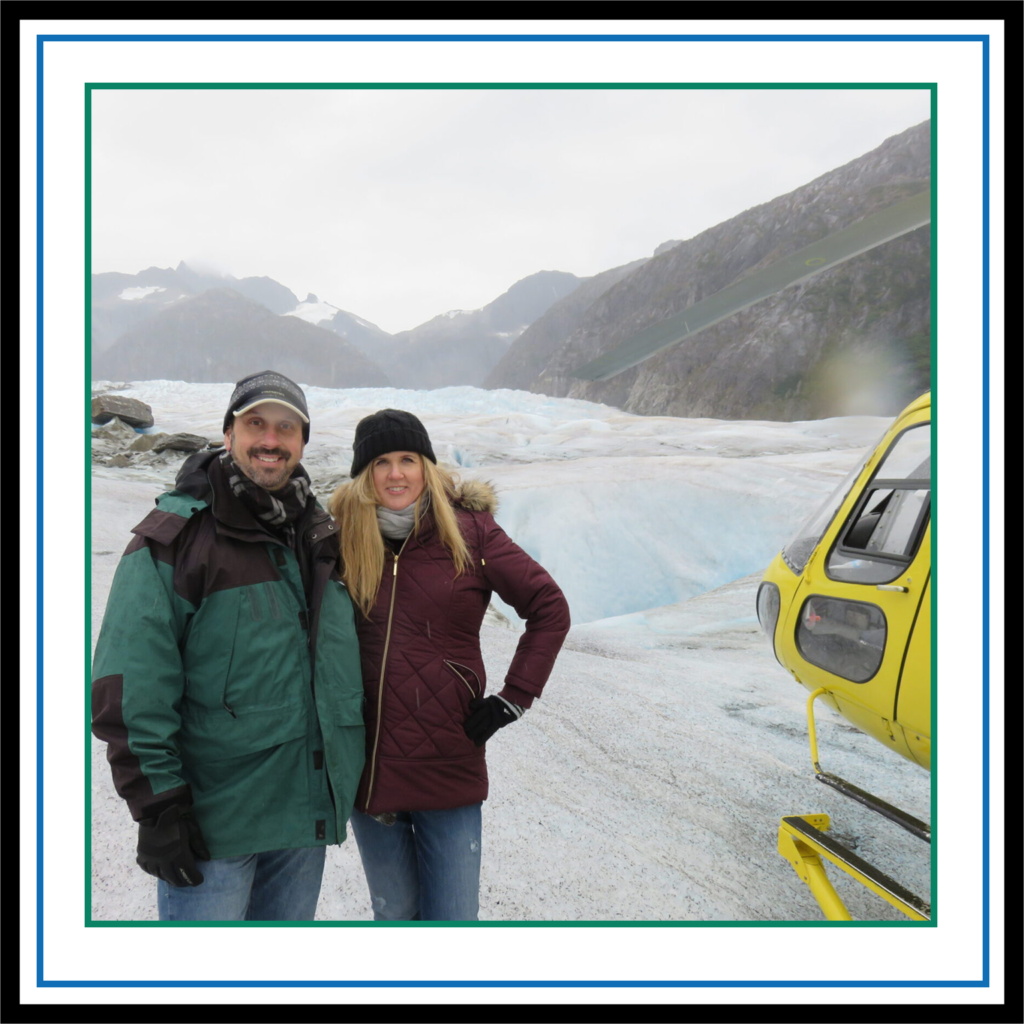 Michael and Sharyl at Glacier in Alaska